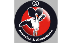 Sticker / autocollant : Alsacien & Alsacienne 20cm
