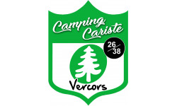 campingcariste Vercors - 15x11.2cm - Sticker/autocollant