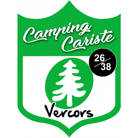 campingcariste Vercors - 10x7.5cm - Sticker/autocollant