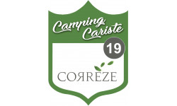 campingcariste Corrèze 19 - 10x7.5cm - Sticker/autocollant