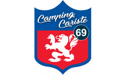 Sticker / autocollant : Camping car Lyon 69 - 20x15cm