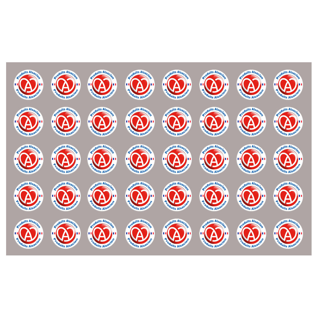 produits Alsacien - 40fois 2cm - Sticker/autocollant