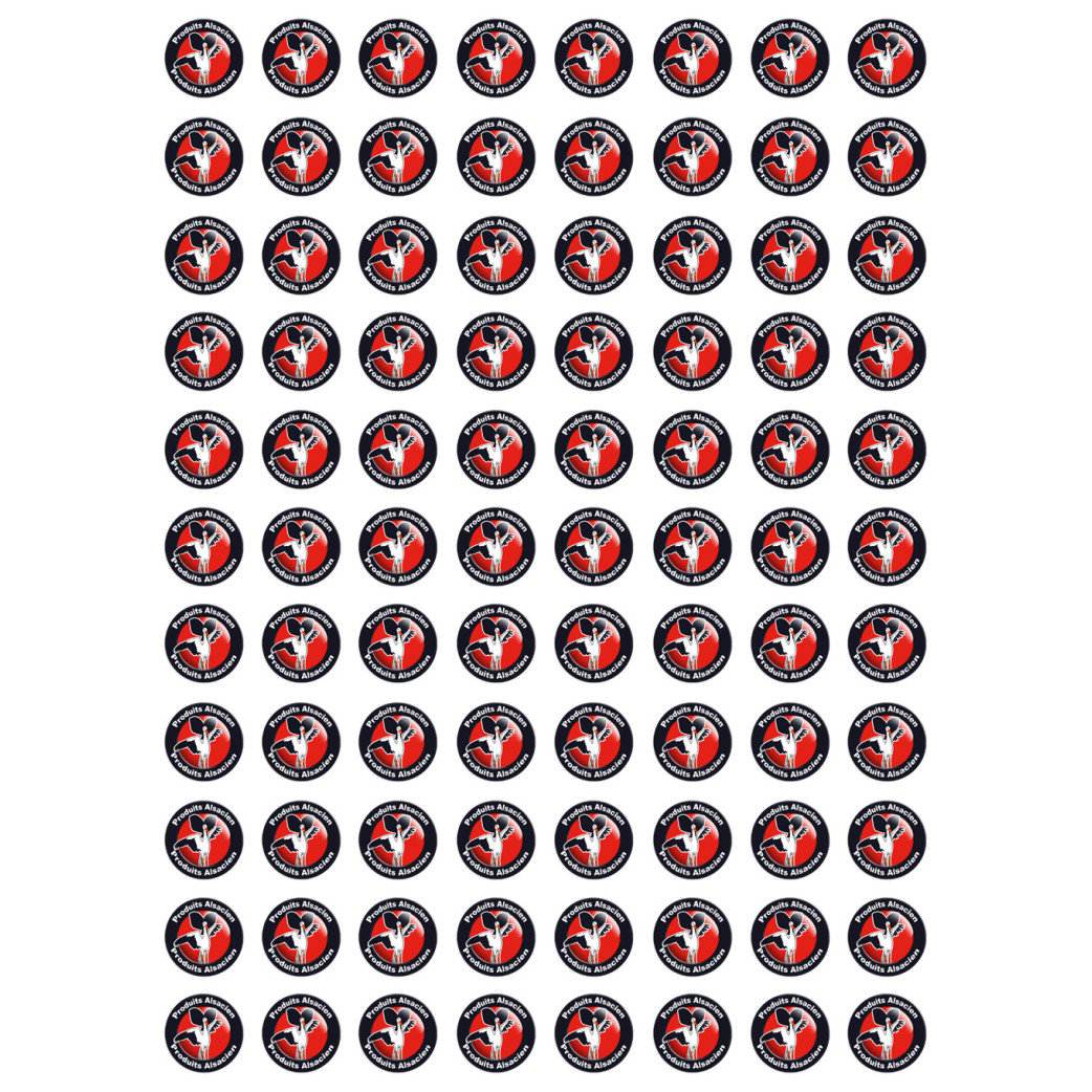 produits Alsacien cigogne - 88fois 2cm - Sticker/autocollant