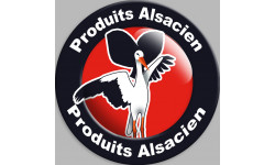 produits Alsacien cigogne - 15cm - Sticker/autocollant