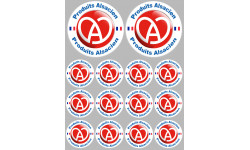 série Produits Alsacien - 2x10cm/12x5cm - Sticker/autocollant