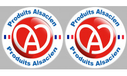 2 produits Alsacien - 10cm - Sticker/autocollant