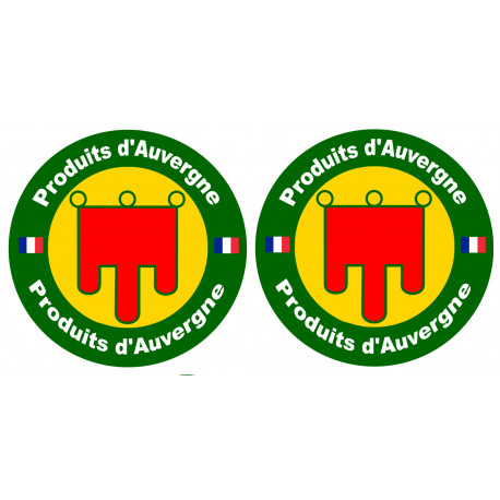 série Produits d'Auvergne - 10cm - Sticker/autocollant