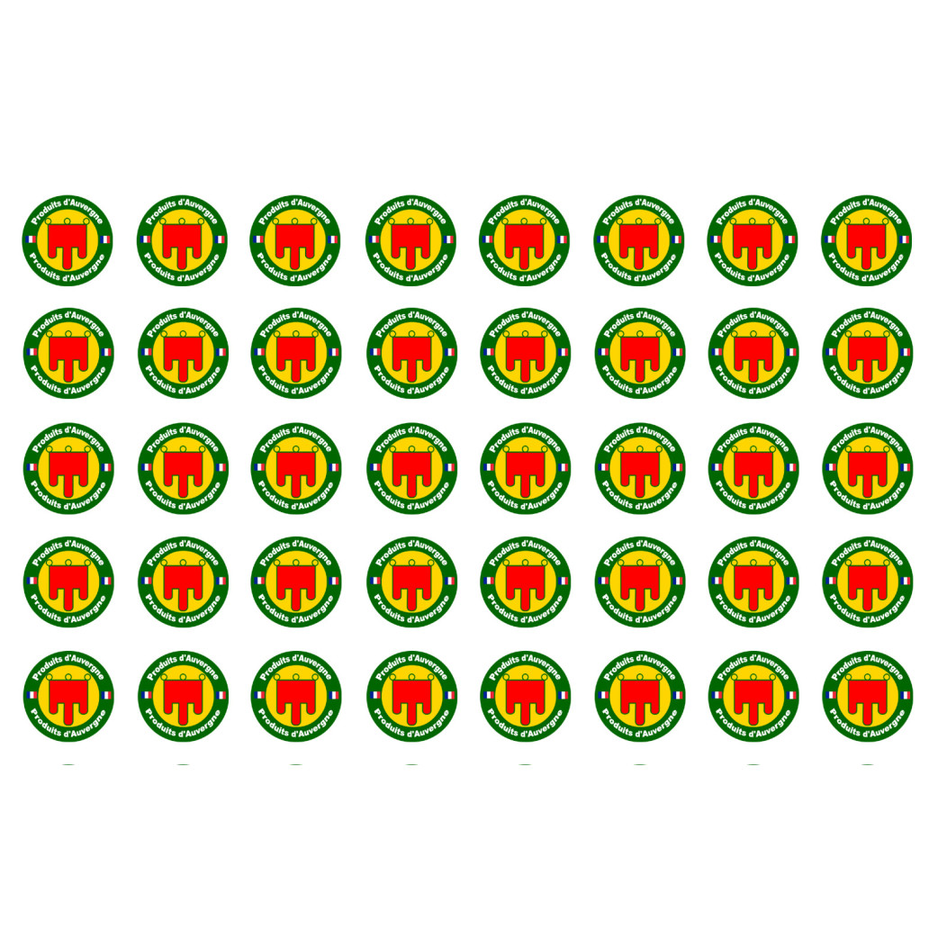 Produits d'Auvergne - 40fois 2cm - Sticker/autocollant