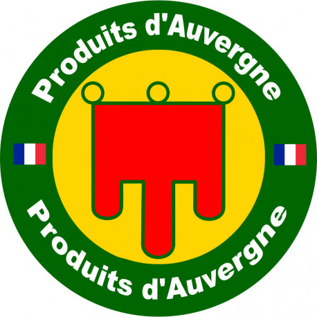 Produit d'Auvergne - 15cm - Sticker/autocollant