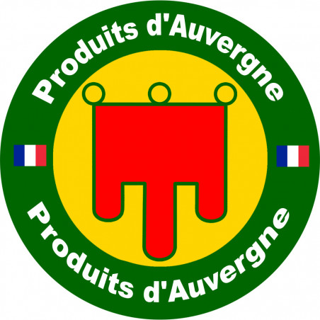 Produit d'Auvergne - 15cm - Sticker/autocollant Produit d'Auvergne - 15cm - Sticker/autocollant