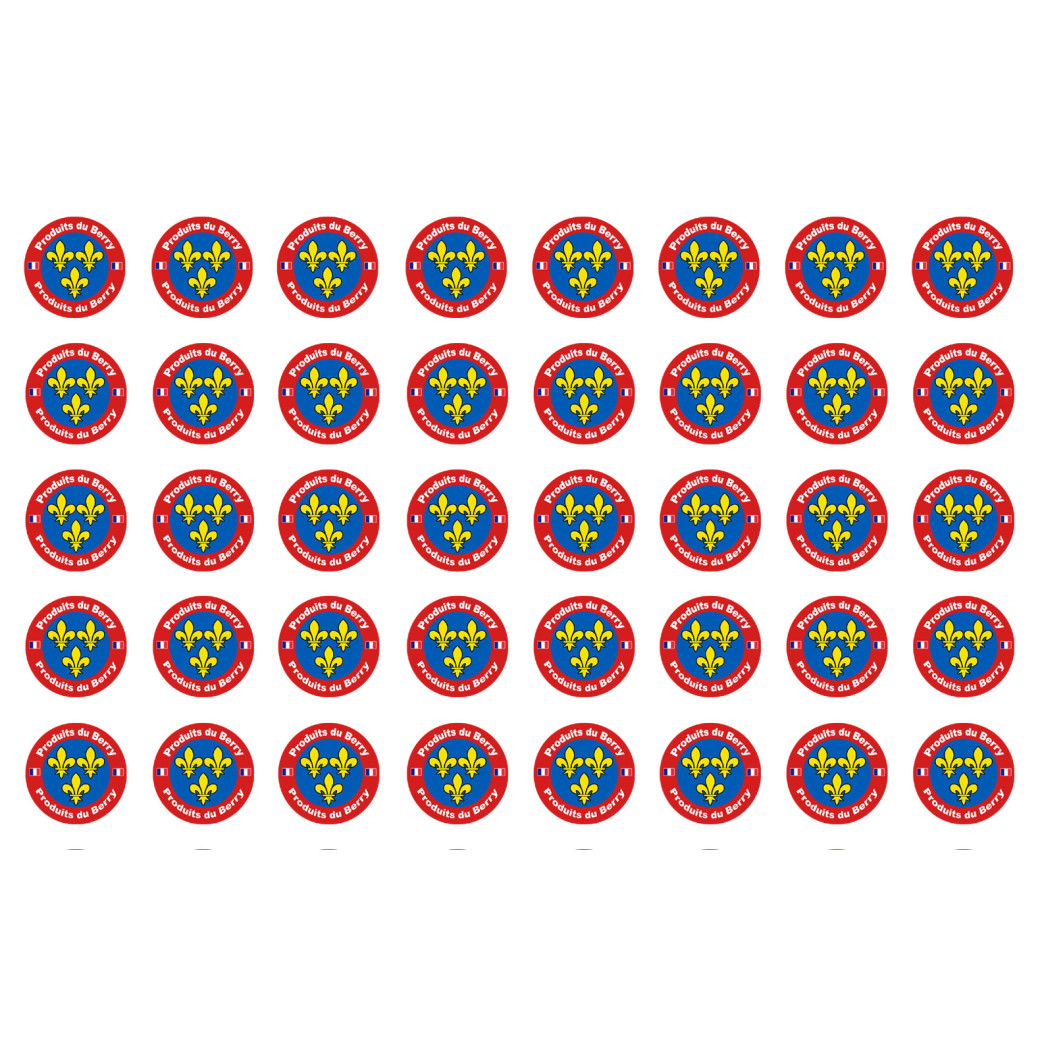 Produits du Berry - 40fois 2cm - Sticker/autocollant