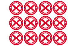 Produits Bourguignons - 12stickers de 5cm - Sticker/autocollant