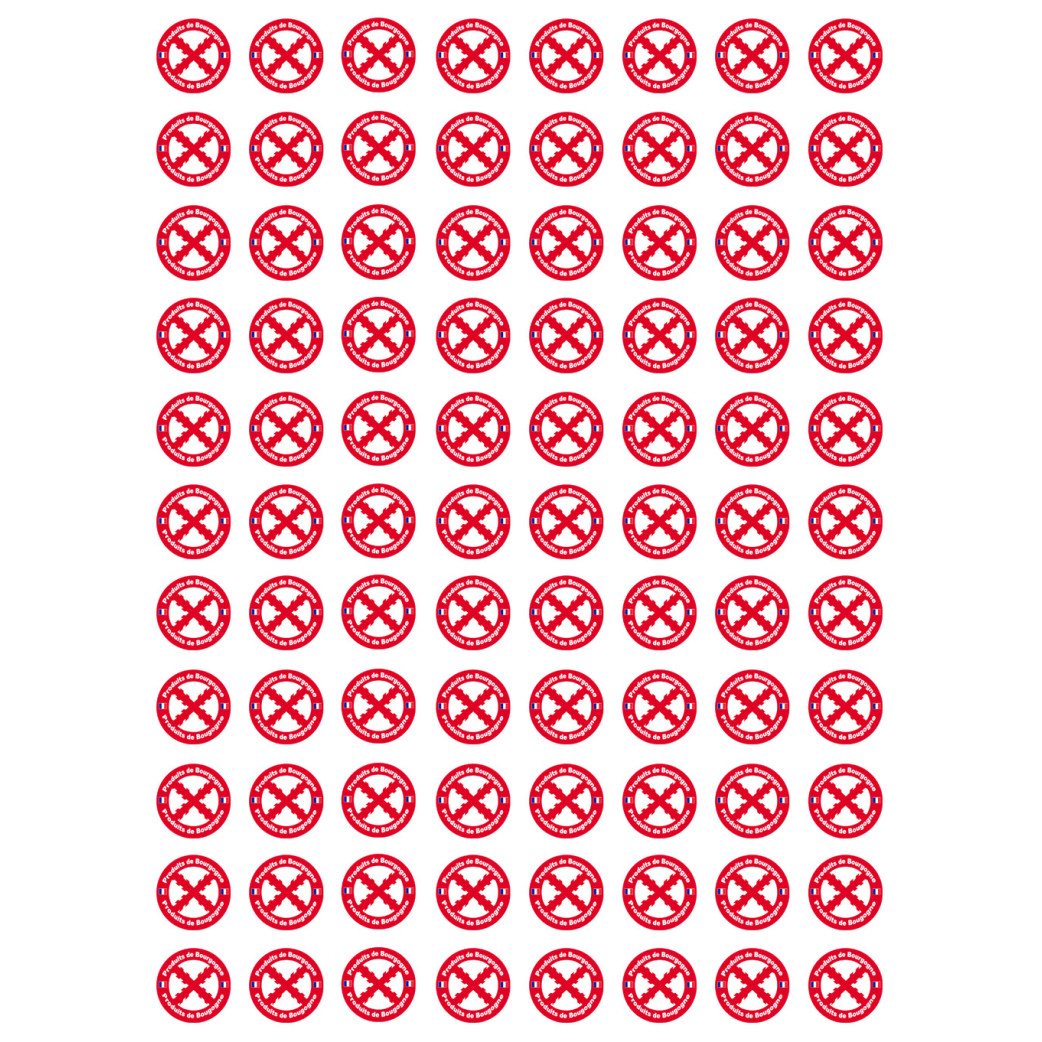 Produits de Bourgogne - 88fois 2cm - Sticker/autocollant