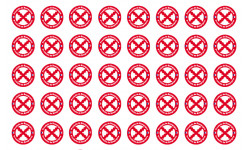 Produits de Bourgogne - 40stickers de 2cm - Sticker/autocollant