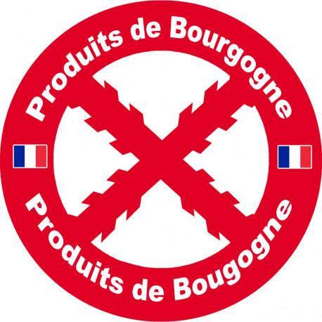 Produits de Bourgogne - 1 sticker de 20cm - Sticker/autocollant