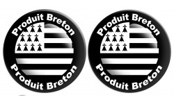 Produit drapeau breton - 2fois 10cm - Sticker/autocollant