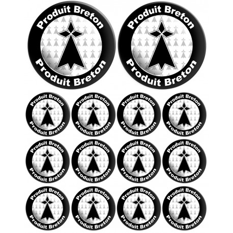 Produits bretons hermine - 2fois 10cm / 12fois 5cm - Sticker/autocollant