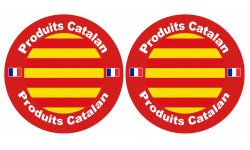 Produits Catalan - 2 stickers de 10cm - Sticker/autocollant