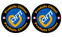 Produits Chtimi - 2 stickers de 10cm - Sticker/autocollant