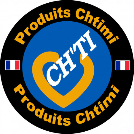 Produits Ch'ti - 1 sticker de 15cm - Sticker/autocollant Produits Ch'ti - 1 sticker de 15cm - Sticker/autocollant