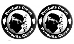 Produits Corse - 2fois 10cm - Sticker/autocollant