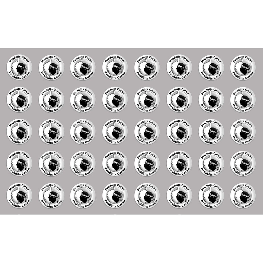 Produits Corse carte - 40fois 2cm - Sticker/autocollant