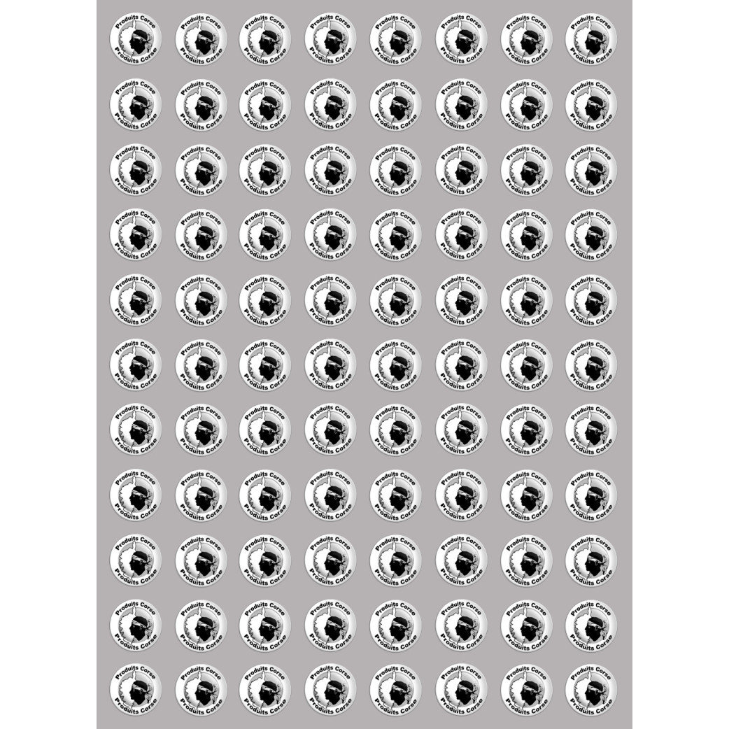 Produits Corse carte - 88fois 2cm - Sticker/autocollant