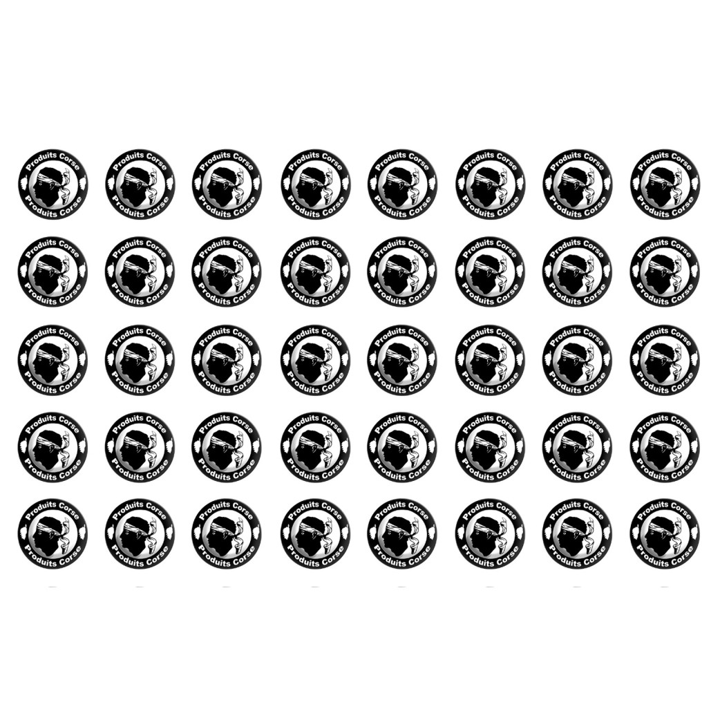Produits Corse - 40fois 2cm - Sticker/autocollant
