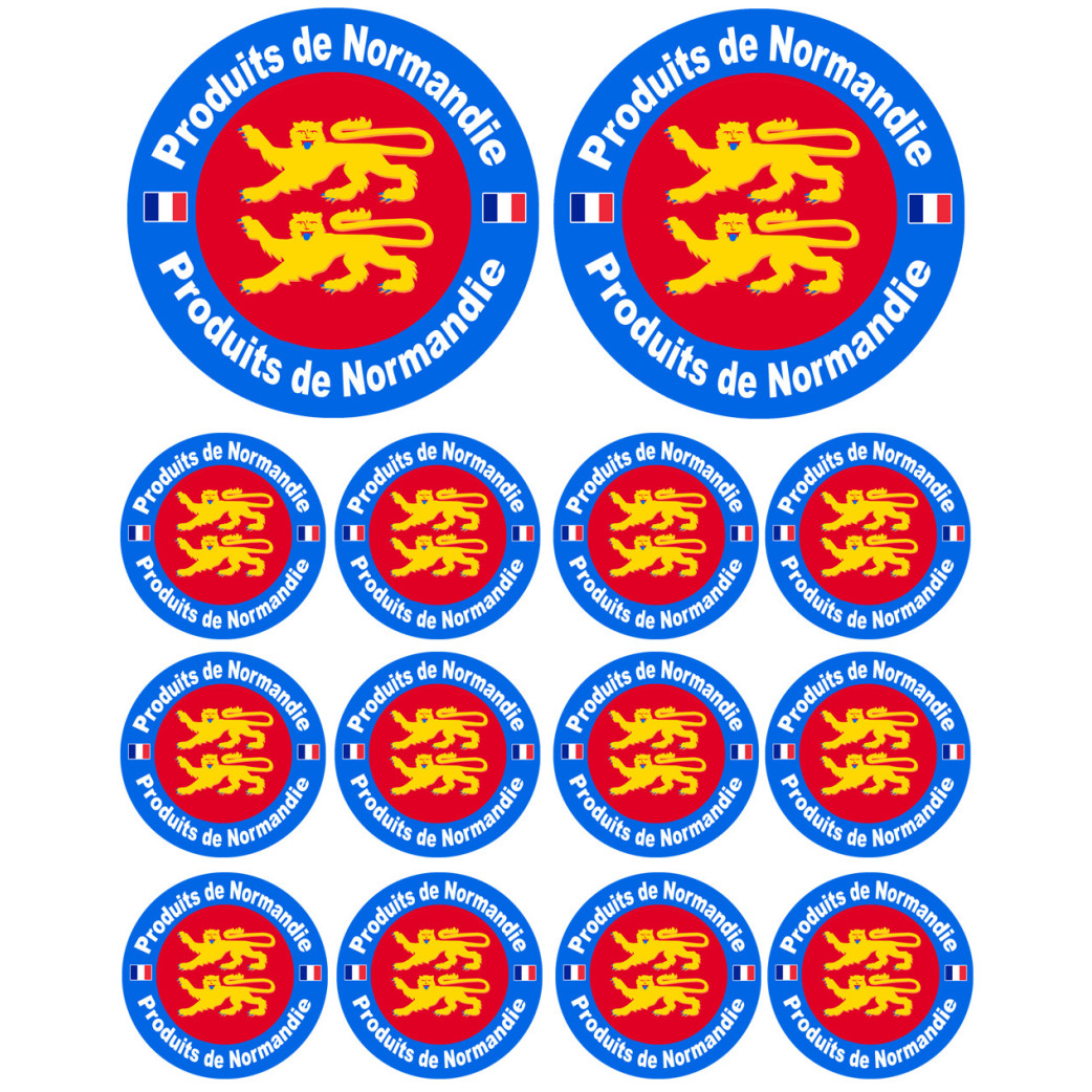 Produits de Normandie - 2fois 10cm / 12fois 5cm - Sticker/autocollant