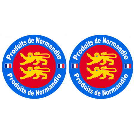 Produits de Normandie - 2tckers 10cm - Sticker/autocollant Produits de Normandie - 2tckers 10cm - Sticker/autocollant