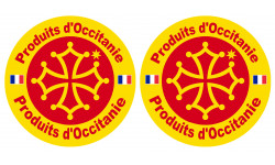 Produits d'Occitanie -  2 stickers 10cm - Sticker/autocollant