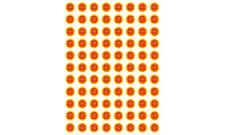 Produits d'Occitanie -  88 stickers de 2cm - Sticker/autocollant