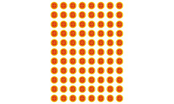 Produits d'Occitanie -  88 stickers de 2cm - Sticker/autocollant