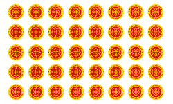 Produits d'Occitanie -  40 stickers de 2cm - Sticker/autocollant