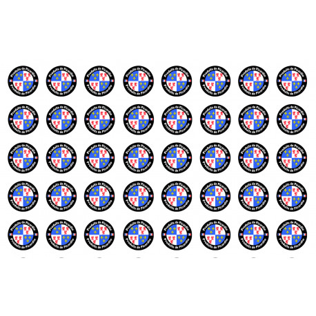 Produits Picardie - 40 stickers 2cm - Sticker/autocollant