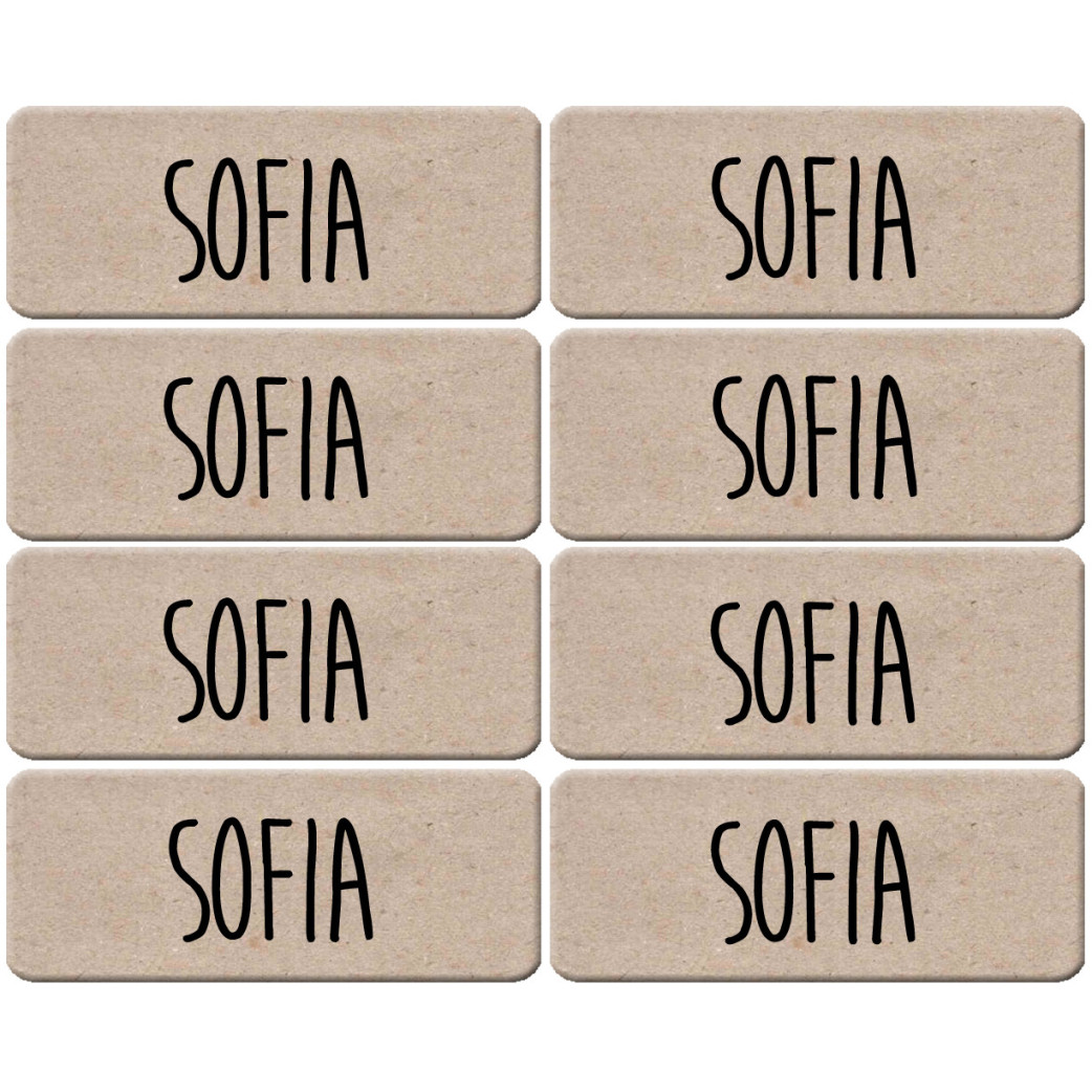 Prénom Sofia - 8 stickers de 5x2cm - Sticker/autocollant