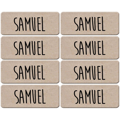 Prénom Samuel - 8 stickers de 5x2cm - Sticker/autocollant
