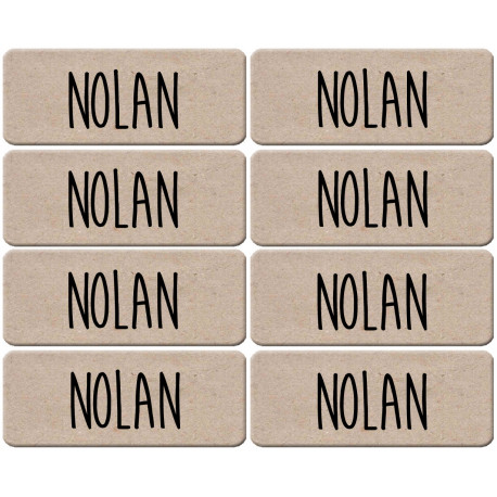 Prénom Nolan - 8 stickers de 5x2cm - Sticker/autocollant