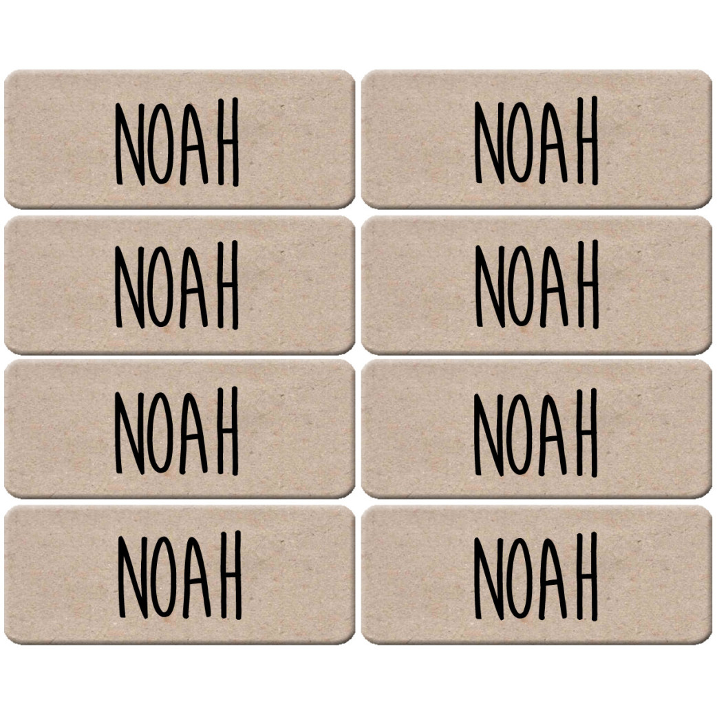Prénom Noah - 8 stickers de 5x2cm - Sticker/autocollant