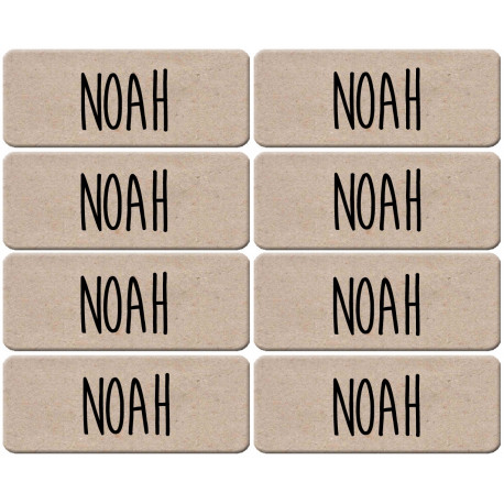 Prénom Noah - 8 stickers de 5x2cm - Sticker/autocollant