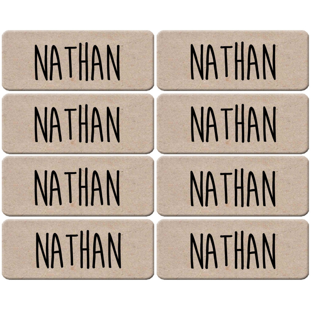 Prénom Nathan - 8 stickers de 5x2cm - Sticker/autocollant