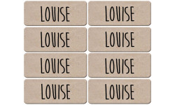 Prénom Louise - 8 stickers de 5x2cm - Sticker/autocollant