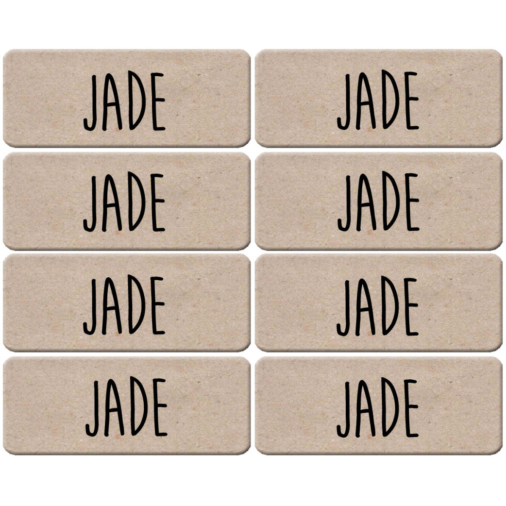 Prénom Jade - 8 stickers de 5x2cm - Sticker/autocollant