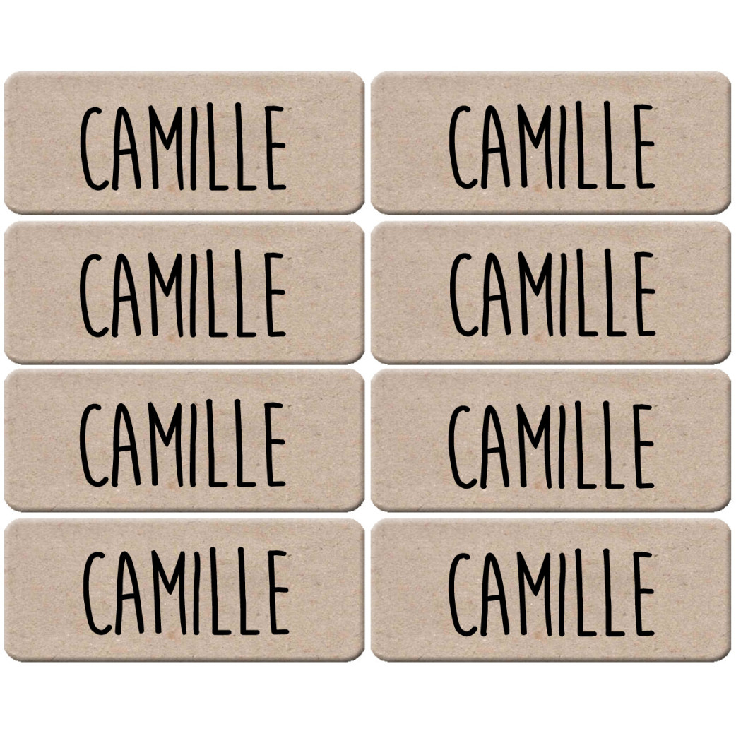 Prénom Camille - 8 stickers de 5x2cm - Sticker/autocollant