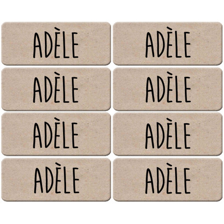 Prénom Adèle - 8 stickers de 5x2cm - Sticker/autocollant