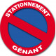 stationnement gênant - 20cm - Sticker/autocollant