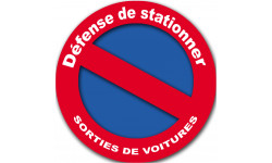 Défense de stationner - 20cm - Sticker/autocollant