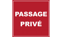 passage privé - 20cm - Sticker/autocollant