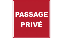 passage privé - 10cm - Sticker/autocollant