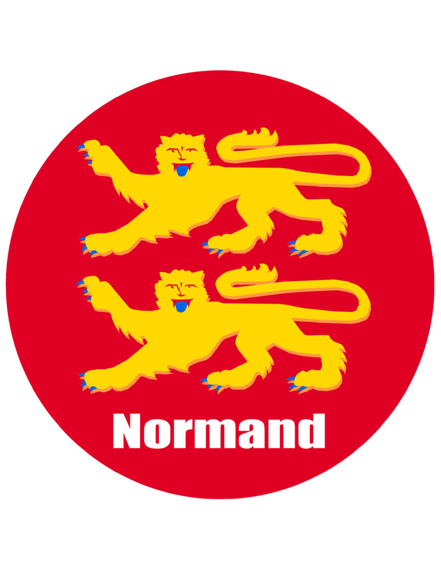 Autocollant Normand - Sticker "Normand" 10 Cm Pour Voiture Ou Vitre - Fierté Régionale, Qualité Française
